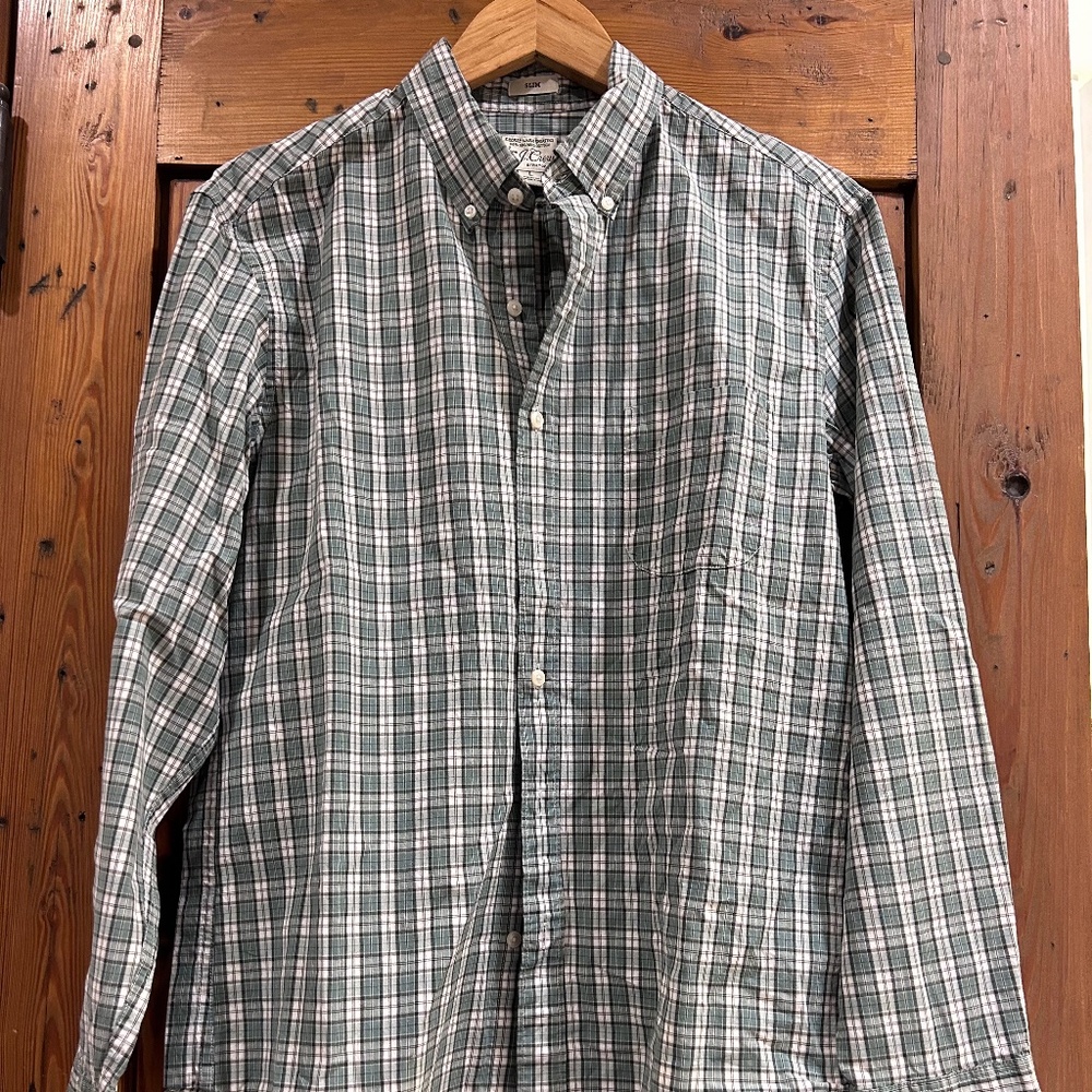 J.Crew Button Down Green Shirt